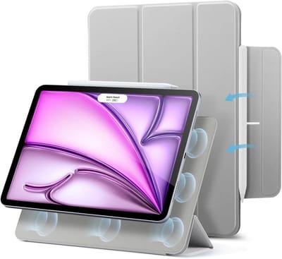 ESR Rebound Magnetic Hoes Geschikt voor Apple iPad Air 13 (2024/2025/2026) Grijs