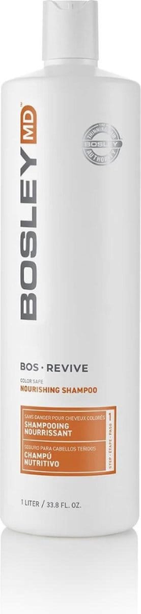 BosleyMD REVIVE ColorSafe Nourishing Shampoo - 1000 ml- Normale shampoo - Voor Gekleurd haar -