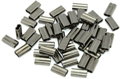 Dailygoods- Klemhuls 200 Stuks - Koper Crimp Ringen - Dubbele Knijp Huls - Visslijn Beugel - 0.8mm/1.2mm - Corrosiebestendig Koper - Klemring