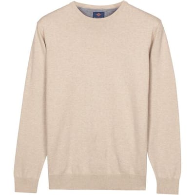 Baileys Trui Uni Color Crew Neck Pima Cotton Soft Grey / male