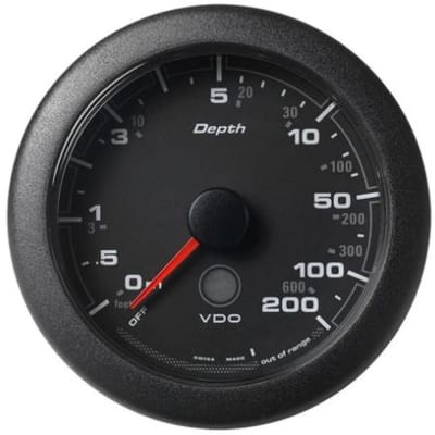 VDO OCL Dieptemeter 200m / 600FT zwart