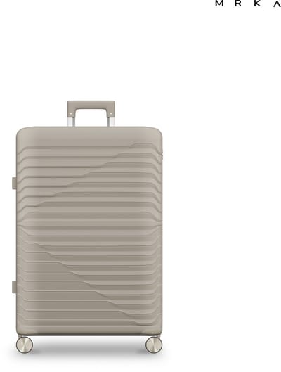 MRKA® Vienna - Reiskoffer Medium (M) - Taupe - Koffers - Koffer - Koffer Groot - Koffer Ruimbagage - Koffer Medium - Koffer 20 KG - Suitcase - Valies - Polypropyleen Koffer - Lichtgewicht - TSA Slot - Cijferslot - 360° Wielen - 60x42x24cm – 60 Liter