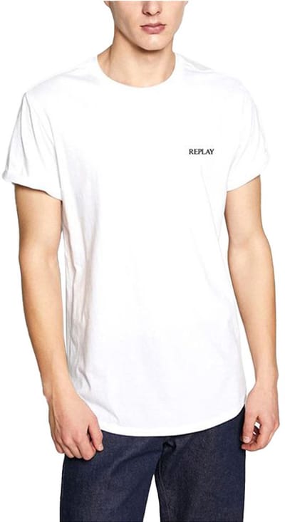 Replay M6854z.000.2660 T-shirt Met Korte Mouwen Wit M Man