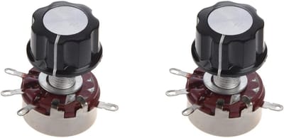 Potentiometer set - Variabele weerstand - Apparaat instellen - 2 Watt vermogen - 470K Ohm - Zwart