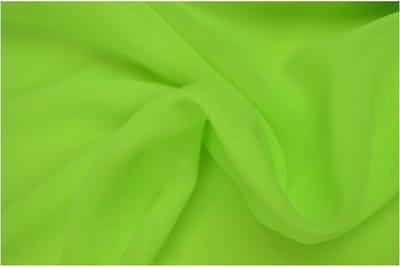 50 meter chiffon stof - Limoengroen - Voile - Vitrage - 150cm breed