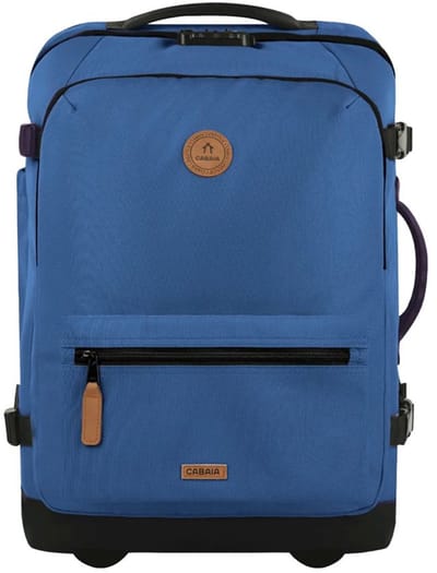 CABAIA trolley rugzak met laptopvak Soft Suitcase Essentials Trolley 48L Shiraz blauw 51cm