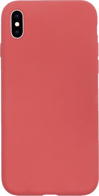 BMAX Siliconen hard case hoesje geschikt voor Apple iPhone X/XS / Hard Cover / Beschermhoesje / Telefoonhoesje / Hard case / Telefoonbescherming - Roze