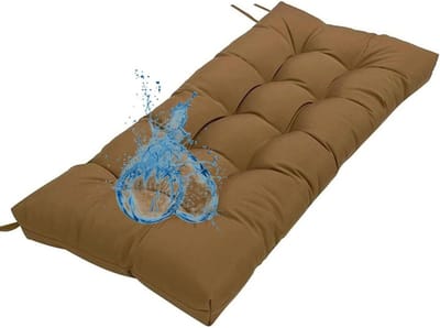 Stoelkussen Bankkussen - Zitkussen Tuinkussen - Buiten Zitten - Waterbestendig UV-bescherming - 40x60cm - Koffiebruin