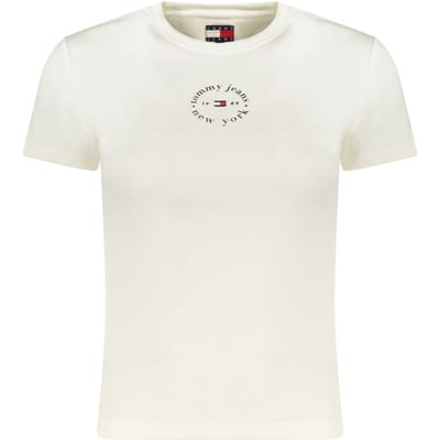Tommy Hilfiger Bianco Katoenen Dames T-Shirt