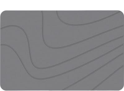 Badmat Antislip Voor In Badkamer - Mat Antislip - Antislip en zeer absorberend - Grijs - 80X50cm