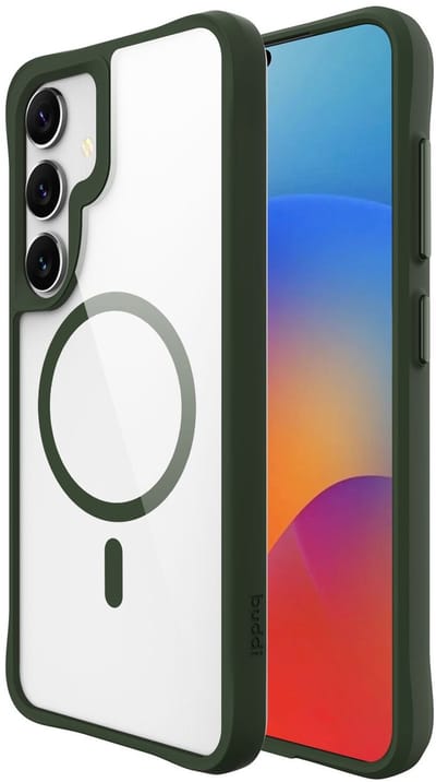 Buddi Hybrid - Hoesje Geschikt voor Samsung Galaxy S25 Plus / S24 Plus - Compatibel met MagSafe - Back Cover met Magneet - Magnetische Beschermhoes - Transparant Groen