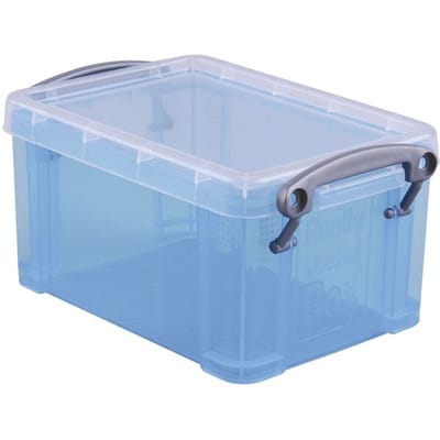 Really Useful Box Opbergdoos 0.7 Liter Transparant Blauw