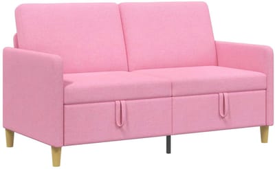 vidaXL - Sofa - met - Opbergruimte - Roze - 152 - x - 78 - x - 87 - cm - Polyester