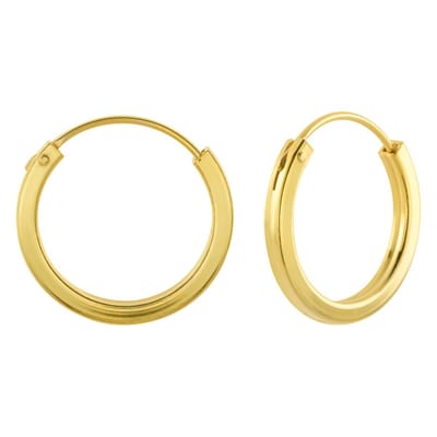 WeLoveSilver - Oorringen - 925 Zilver - Gold Plated - 18 mm