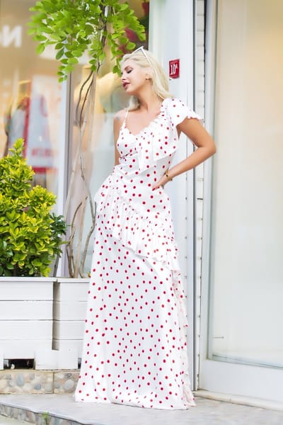 Polkadot dress exclusief/SIRMAZA