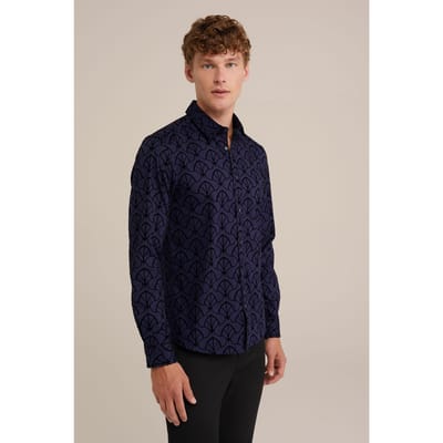 WE Fashion Shirt Dark Blue Taglia: XS | Camicie Casual Outlet | Uomo | Blu
