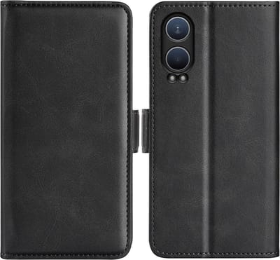 MobyDefend Hoesje - Geschikt voor OnePlus Nord CE 4 Lite - Luxe Wallet Book Case (Sluiting Zijkant) - Zwart