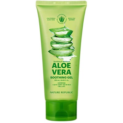 Nature Republic Verzachtende & Vochtinbrengende Aloë Vera 92% Verzachtende Gel 250ml (Buis)