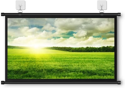 Projectiescherm Handmatig - Filmscherm Opvouwbaar - Thuisbioscoop Creëren - HD Glasvezel Beeld - 60 of 72 Inch - Wit