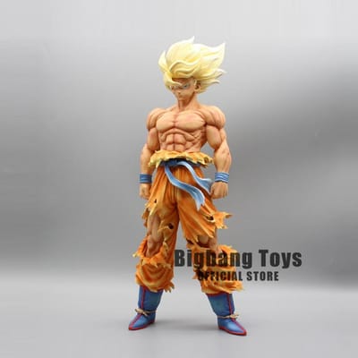 28cm Dragon Ball Z Figuur Goku Anime Figuren Eerste Super Saiyan Gk Bloedcoating Gokou PVC Model Speelgoed Poppetje Verzamelaar Cadeaus With Box