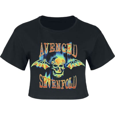 Avenged Sevenfold T-shirt - A7X Skull - XS tot XL - voor Vrouwen - zwart