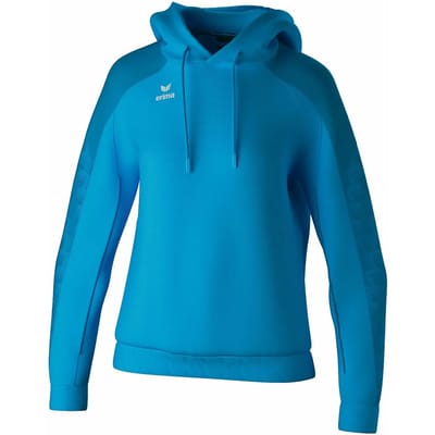 Erima Evo Star Sweatshirt Met Capuchon Dames - Lichtblauw / Mykonos | Maat: 44