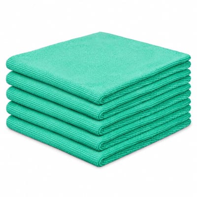CRIJNS - Sealant / Quick Detailer Towel - 300GSM Edgeless - 40x40cm - Green - 5-Pack