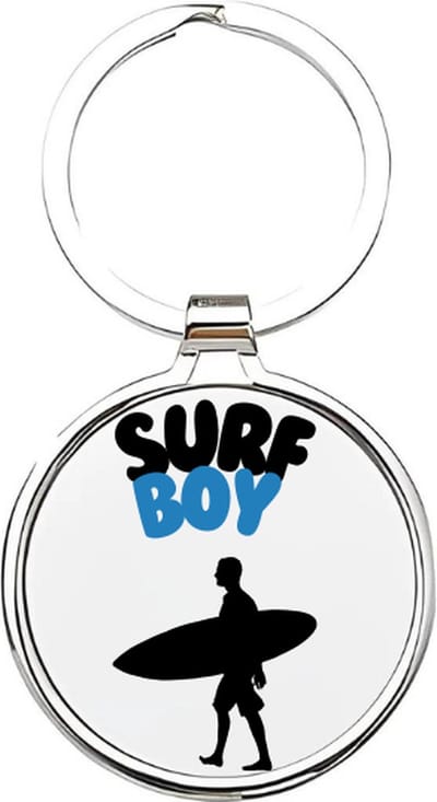 Akyol - Surfboy Sleutelhanger - sport - Surfers - Surfen - sporten - olympischesport - watersport - surfboard - golfrijden - plankzeilen - zee - vakantie - 4 x 7,5 CM