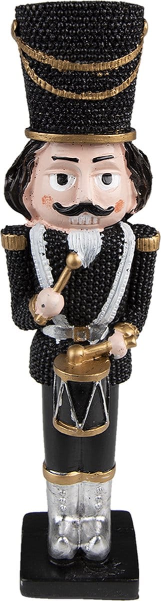 Clayre & Eef Beeld Notenkraker 16 cm Zwart Kunststof