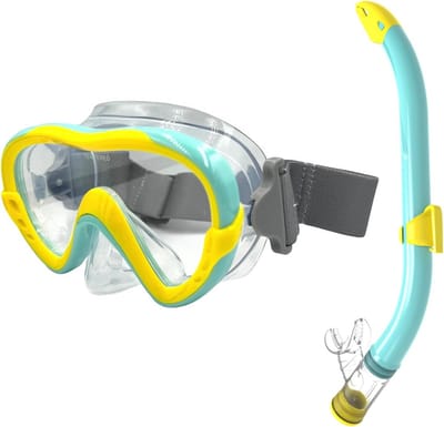 Snorkelset kinderen anti-condens duikbril met elastische band