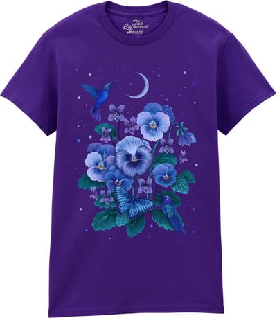 Bloemen Violet Flower The Coloured House T-shirt M