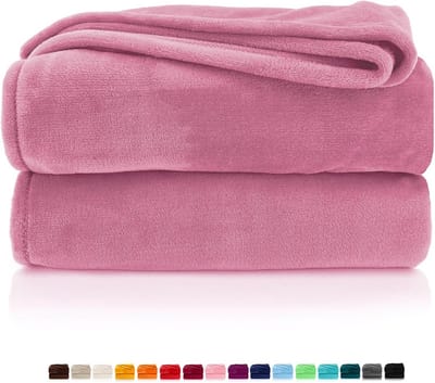 Super Zachte Flanellen Fleece Deken 130x170 cm - Warm & Pluizig Oeko-Tex Bankkleed