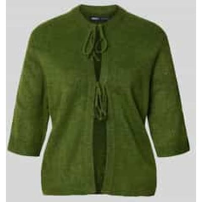 Regular fit gebreid jack met vetersluiting model 'SIMONI'
