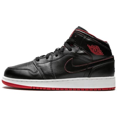 Jordan 1 Retro Mid Noir Rouge Gym 554725-028 36 black