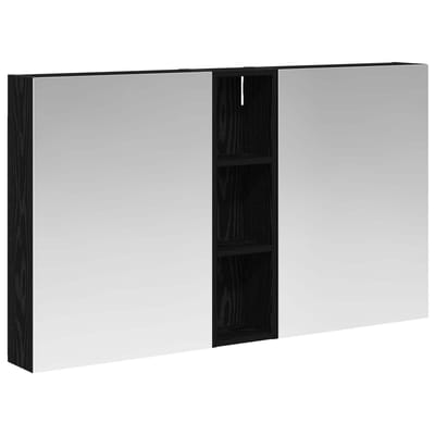 vidaXL - Badkamerkast - set - 3 - st - 120 - x - 14,5 - x - 70 - cm - Bewerkt - hout
