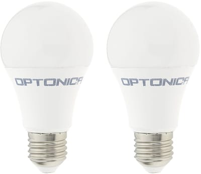 Optonica LED Lamp A60 E27 - 10.5W (vervangt 90W) - 1055lm - 6000K Koel Wit - 230V - Ø60mm - Energiezuinig - 2 stuks