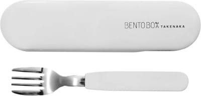TAKENAKA FORK & CASE Bestekset 1-delig Vork in doos - RVS Coconut White B19,0 x D7,9 x H2,55 cm 73g (Kokos Wit)