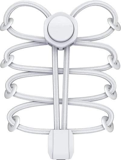 BOTC Elastische Veters - Schoenveters - Hardlopen - Wit - 2 Stuks