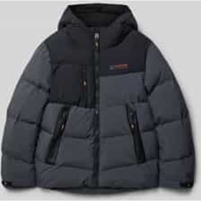 Regular fit gewatteerd jack met logoprint