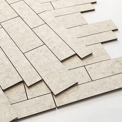 Dailygoods- Tegelstickers 3D baksteenmozaïek - Zelfklevend - Waterdicht - Hittebestendig - Luxe steeneffect - 10 vellen - Muurstickers