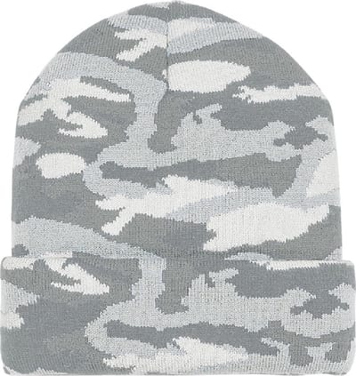 Beechfield - Unisex Camo Beanie met Manchet (Grijs)