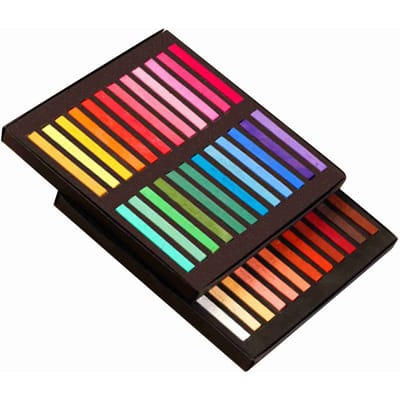 Vierkante Pastel Set 12 24 36 48 Kleuren Zachte Droge Pastel Kunstenaar Krijtpastelstiften Niet Giftig voor Kantoor School Kunst Tekenen 48 Colors