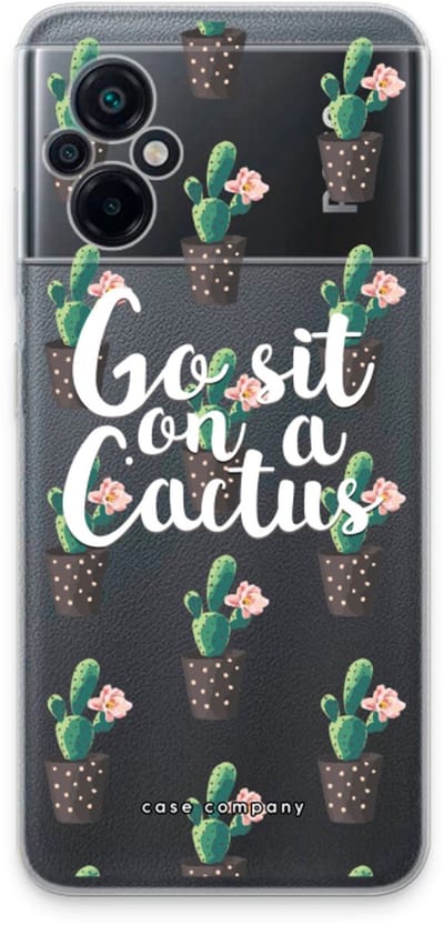 Case Company® - Hoesje geschikt voor Xiaomi Poco M5 hoesje - Cactus quote - Soft Cover Telefoonhoesje - Bescherming aan alle Kanten en Schermrand