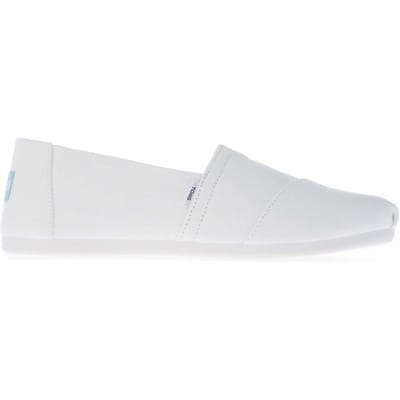 Women's Toms Recycled Cotton Alpargata Espadrille Pumps in White