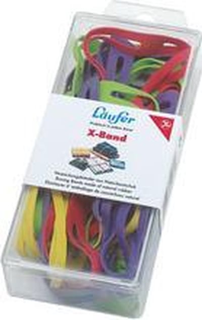 Runner X-Band in doos - 500 g, 150 x 11 mm, geassorteerde kleuren