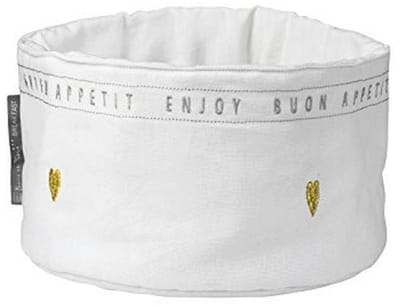 Broodmand 25 cm met Gouden Harten - Romantische Ontbijtaccessoire