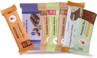 Protiplan - Mix Proteïne Wafels & Repen – 7× Protiplan Protein Snacks | Eiwitrijke Low-Carb Tussendoortjes – Sportvoeding & Gezonde Snack