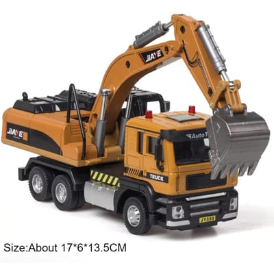 1:50 Betonmixer Graafmachine Speelgoed Modelauto Diecast Metaal Geluid Licht Bouwvoertuig Miniatuur Modellen Collectie Cadeau Jongens