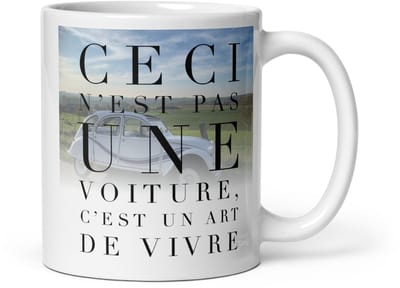 De2pktjes - Ceci n'est pas une Voiture, c'est un art de Vivre mok - 300 ml