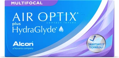 -0.25 - Air Optix® plus HydraGlyde® Multifocal - Laag - 3 pack - Maandlenzen - BC 8.60 - Multifocale contactlenzen